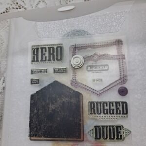 My Acrylix Hero‎ Arts Rugged Dude Stamps B1405 Everyday Life Scrapbooking